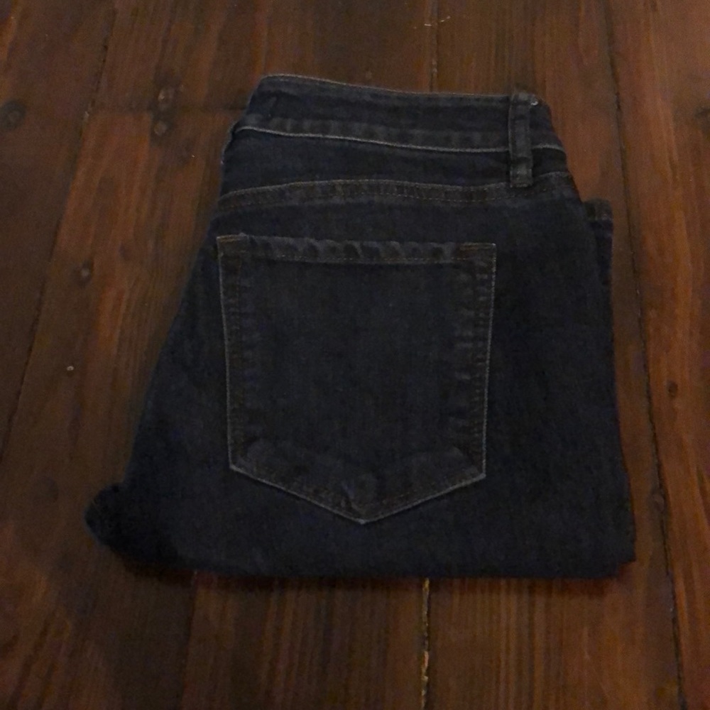 Loft petite 26/2 curvy skinny dark wash jeans